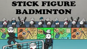 Stick Figure Badminton